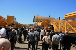 Le train béton quitte Narbonne après deux années de travaux